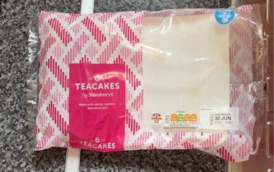 6 FRUITED TEACAKES by Sainsbury's En TEACAKES ys