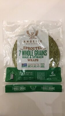 7 Sprouted Whole Grains Garden Wraps Spring Kale Spinach